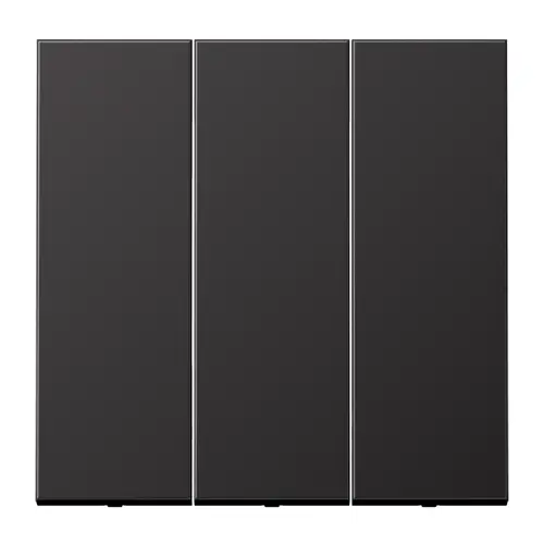 JUNG AL 993 D schakelwip drievoudig LS990 dark gelakt aluminium