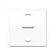 JUNG AS 101 KO5P WW schakelwip met controlevenster en pijlsymbolen voor HOME draadloze schakelaar AS500 alpine wit