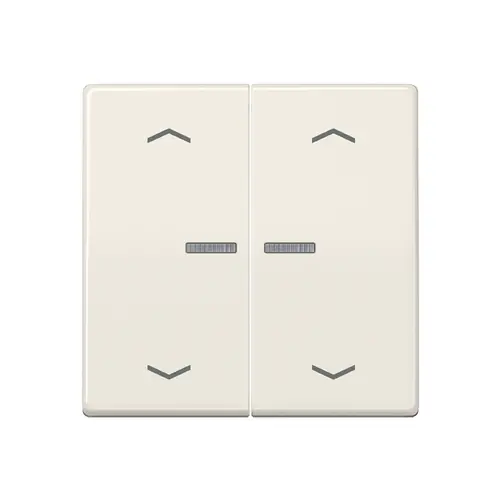 JUNG AS 102 KO5P schakelwip 2-voudig met controlevenster en pijlsymbolen voor HOME draadloze schakelaar AS500 creme