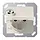 JUNG AS 1520 NBFKLSL wandcontactdoos randaarde Safety+ met klapdeksel en slot AS500 creme