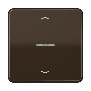 JUNG CD 101 KO5P BR schakelwip met controlevenster en pijlsymbolen voor HOME draadloze schakelaar CD500 bruin