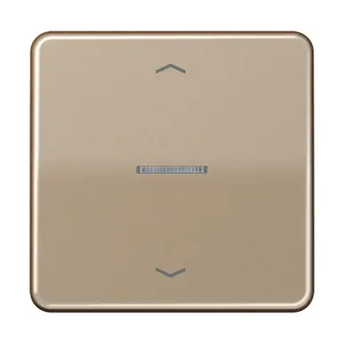 JUNG CD 101 KO5P GB schakelwip met controlevenster en pijlsymbolen voor HOME draadloze schakelaar CD500 goud brons
