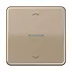 JUNG CD 101 KO5P GB schakelwip met controlevenster en pijlsymbolen voor HOME draadloze schakelaar CD500 goud brons