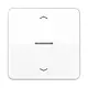 JUNG CD 101 KO5P WW schakelwip met controlevenster en pijlsymbolen voor HOME draadloze schakelaar CD500 alpine wit