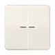JUNG CD 102 KO5 schakelwip 2-voudig met controlevenster voor HOME draadloze schakelaar CD500 creme