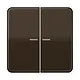 JUNG CD 102 KO5 BR schakelwip 2-voudig met controlevenster voor HOME draadloze schakelaar CD500 bruin