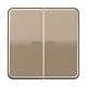 JUNG CD 102 KO5 GB schakelwip 2-voudig met controlevenster voor HOME draadloze schakelaar CD500 goud brons