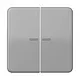 JUNG CD 102 KO5 GR schakelwip 2-voudig met controlevenster voor HOME draadloze schakelaar CD500 grijs