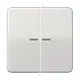 JUNG CD 102 KO5 LG schakelwip 2-voudig met controlevenster voor HOME draadloze schakelaar CD500 lichtgrijs