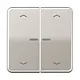 JUNG CD 102 KO5P PT schakelwip 2-voudig met controlevenster en pijlsymbolen voor HOME draadloze schakelaar CD500 platina