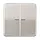 JUNG CD 102 KO5 PT schakelwip 2-voudig met controlevenster voor HOME draadloze schakelaar CD500 platina