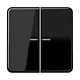 JUNG CD 102 KO5 SW schakelwip 2-voudig met controlevenster voor HOME draadloze schakelaar CD500 zwart glans