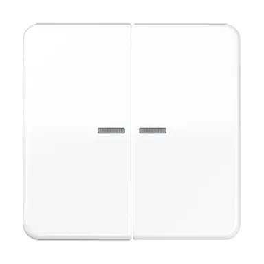 JUNG CD 102 KO5 WW schakelwip 2-voudig met controlevenster voor HOME draadloze schakelaar CD500 alpine wit