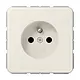 JUNG CD 1520 FKI wandcontactdoos penaarde Safety+ CD500 creme
