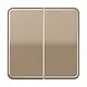 JUNG CD 1702 GB dimmerknop 2-voudig serietastdimmer CD500 goud brons