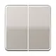 JUNG CD 1702 PT dimmerknop 2-voudig serietastdimmer CD500 platina