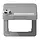 JUNG CD 590 BFKLSL GR klapdeksel met slot voor wandcontactdoos van 50 x 50 mmCD500 grijs