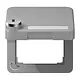 JUNG CD 590 BFKLSL GR klapdeksel met slot voor wandcontactdoos van 50 x 50 mmCD500 grijs