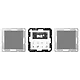 JUNG DAB A2 WW smart radio DAB+ set met 2 luidsprekers A-range alpine wit