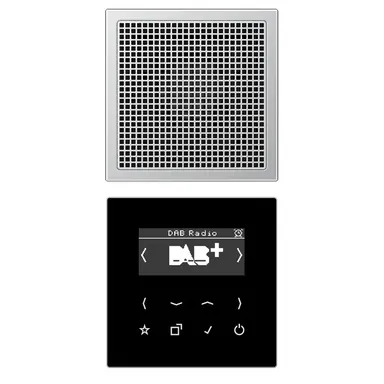 JUNG DAB AL1 smart radio DAB+ set met 1 luidspreker LS990 aluminium