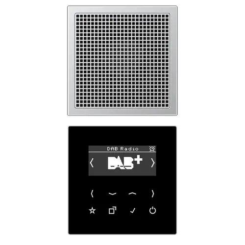 JUNG DAB AL1 smart radio DAB+ set met 1 luidspreker LS990 aluminium