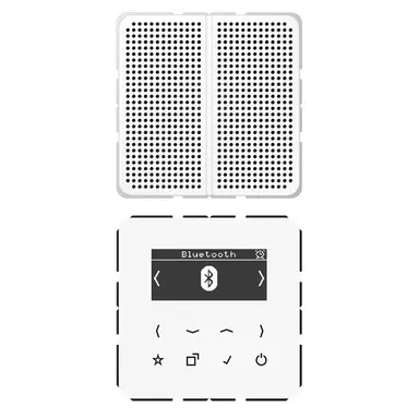 JUNG DAB CD1 BT WW smart radio DAB+ Bluetooth set met 1 luidspreker CD500 alpine wit