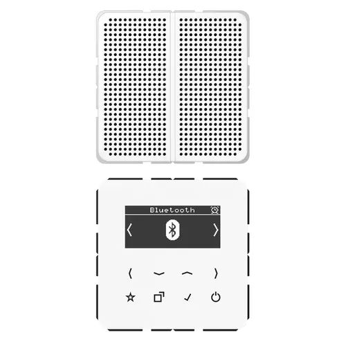 JUNG DAB CD1 BT WW smart radio DAB+ Bluetooth set met 1 luidspreker CD500 alpine wit