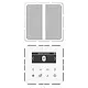 JUNG DAB CD1 BT WW smart radio DAB+ Bluetooth set met 1 luidspreker CD500 alpine wit
