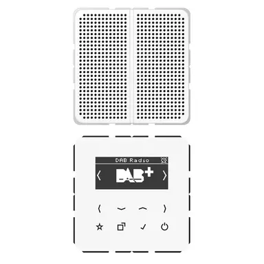 JUNG DAB CD1 WW smart radio DAB+ set met 1 luidspreker CD500 alpine wit