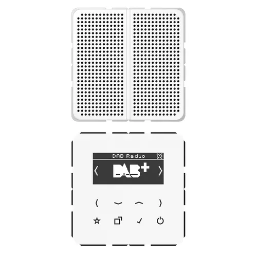 JUNG DAB CD1 WW smart radio DAB+ set met 1 luidspreker CD500 alpine wit