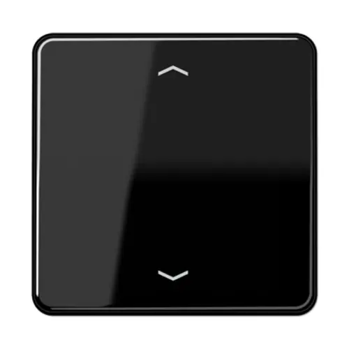 JUNG CD 1700 P SW knop met pijlsymbolen tbv elektronische jaloezieactor CD500 zwart glans