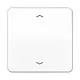JUNG CD 1700 P WW knop met pijlsymbolen tbv elektronische jaloezieactor CD500 alpine wit
