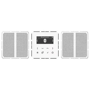 JUNG DAB CD2 BT WW smart radio DAB+ Bluetooth set met 2 luidsprekers CD500 alpine wit