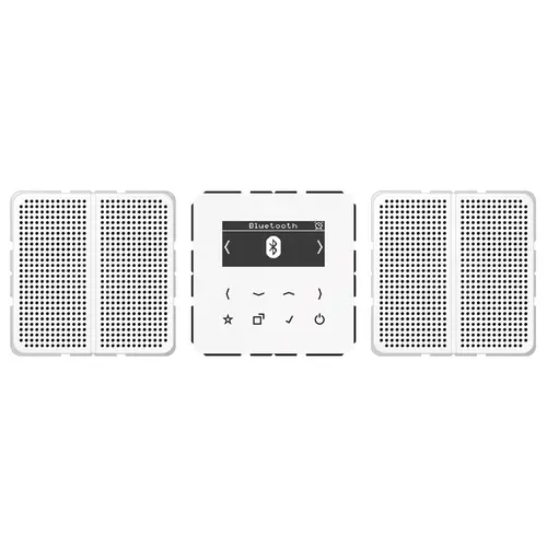 JUNG DAB CD2 BT WW smart radio DAB+ Bluetooth set met 2 luidsprekers CD500 alpine wit