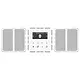 JUNG DAB CD2 BT WW smart radio DAB+ Bluetooth set met 2 luidsprekers CD500 alpine wit