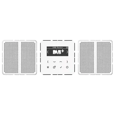 JUNG DAB CD2 WW smart radio DAB+ set met 2 luidsprekers CD500 alpine wit