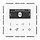 JUNG DAB CD BT WW smart radio DAB+ Bluetooth zonder luidspreker CD500 alpine wit