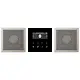 JUNG DAB ES2 BT smart radio DAB+ Bluetooth set met 2 luidsprekers LS990 edelstaal