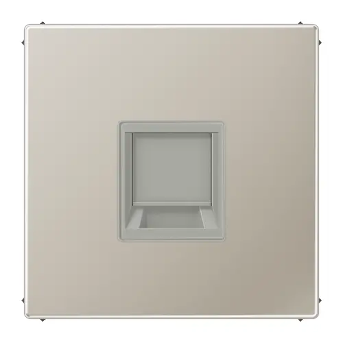 JUNG ES 1969-1 WE centraalplaat met draagring 1-voudig voor modulair jack LS990 edelstaal