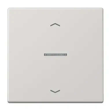 JUNG LS 101 KO5P LG schakelwip met controlevenster en pijlsymbolen voor HOME draadloze schakelaar LS990 lichtgrijs