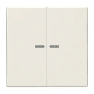 JUNG LS 102 KO5 schakelwip 2-voudig met controlevenster voor HOME draadloze schakelaar LS990 creme