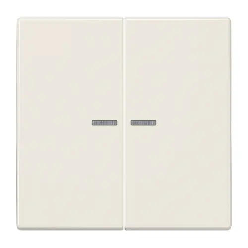 JUNG LS 102 KO5 schakelwip 2-voudig met controlevenster voor HOME draadloze schakelaar LS990 creme