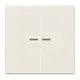 JUNG LS 102 KO5 schakelwip 2-voudig met controlevenster voor HOME draadloze schakelaar LS990 creme