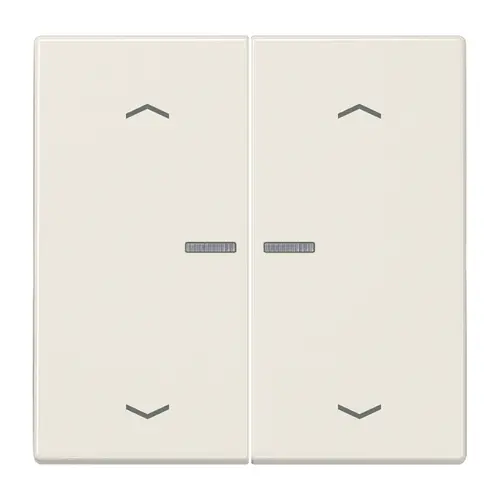 JUNG LS 102 KO5P schakelwip 2-voudig met controlevenster en pijlsymbolen voor HOME draadloze schakelaar LS990 creme