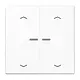 JUNG LS 102 KO5P WW schakelwip 2-voudig met controlevenster en pijlsymbolen voor HOME draadloze schakelaar LS990 alpine wit