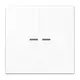 JUNG LS 102 KO5 WW schakelwip 2-voudig met controlevenster voor HOME draadloze schakelaar LS990 alpine wit