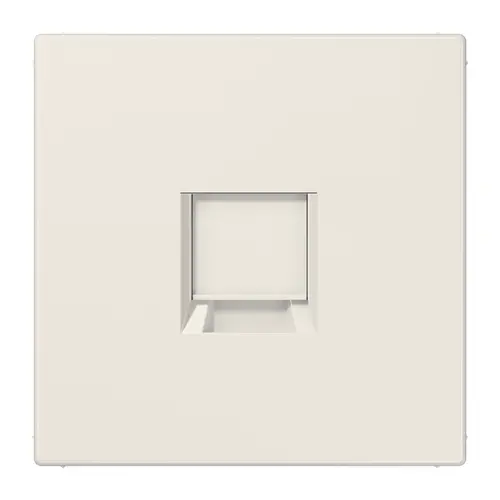 JUNG LS 1969-1 WE centraalplaat met draagring 1-voudig voor modulair jack LS990 creme