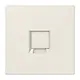 JUNG LS 1969-1 WE centraalplaat met draagring 1-voudig voor modulair jack LS990 creme