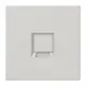 JUNG LS 1969-1 WE LG centraalplaat met draagring 1-voudig voor modulair jack LS990 lichtgrijs