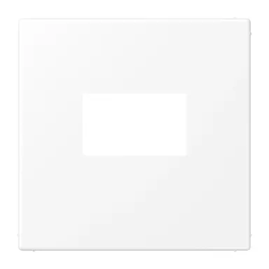 JUNG LS 1969 USB WWM centraalplaat USB-lader met klikbevestiging LS990 sneeuwwit mat
